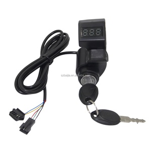 Accélérateur au pouce avec verrouillage par clé et écran LCD, interrupteur de croisière pour vélo électrique, pièces de guidon de vélo électrique - Product Image 5