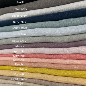 Tessuto in Lino Puro al 100% Certificato OEKO-TEX 100, Morbido e Traspirante, Materiale in Lino Naturale per Abiti, Camicie e Abbigliamento, Tinto in Tinta Unita - Product Image 4