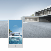 Chariot d'affichage numérique LCD portable et rechargeable, idéal pour les expositions, les magasins éphémères et autres événements