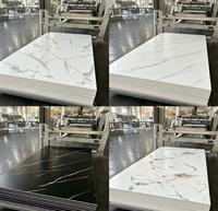 Planche de marbre durable et moderne, enduite anti-UV, imperméable, personnalisable pour résidentiel, commercial, hôtel, chambre, salle de bain, salon, extérieur