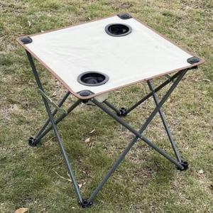 <span class=keywords><strong>Mesa</strong></span> Plegable Portátil <span class=keywords><strong>de</strong></span> Metal para Exteriores, Ideal para Playa, Parque o Viajes, Económica y Promocional al por Mayor - Product Image 3