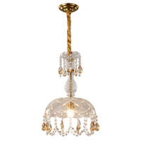 Lustre suspendu en cristal de luxe nordique pour chambre à coucher, petite suspension E14, éclairage créatif pour bar, restaurant, entrée, couloir