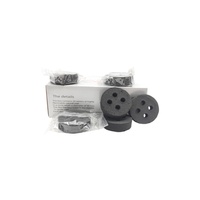 50mm rond noir avec 4 trous Shisha raccord charbon de bois de narguilé naturel