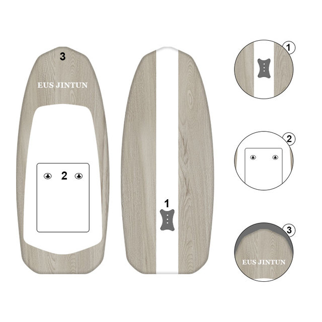 OEM Electric Surfboard Intelligent Remote Control Carbon Fiber Water Pedal Lithium Battery Hydrofoil Plate