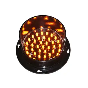 12 years factory 4 inch yellow LED flasher mini traffic light