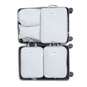 Organisateur de vêtements de voyage Reenone, sac de rangement empilable rectangulaire en polyester pour les voyages avec fermeture à glissière - Product Image 3