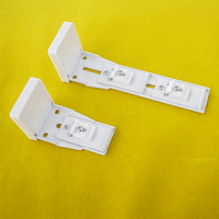 Support de rail simple avec couvercle en plastique, cadre de support de rail épaissi, support en fer, accessoires de montage supérieur pour rideaux