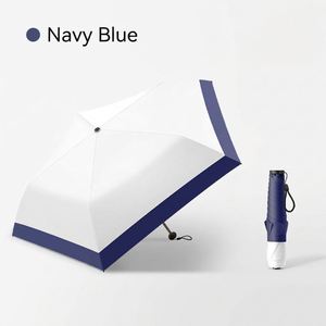 Parapluie pliant publicitaire ultra-léger en fibre de carbone à 5 baleines, triple pliage, protection UV, anti-soleil, cadeau d'affaires, portable - Product Image 3