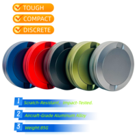 Boîte à snus en aluminium personnalisée avec logo gravé, faible MOQ, double compartiment, étui de rangement métallique pour snus