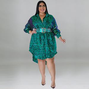 Più venduti prodotti <span class=keywords><strong>Online</strong></span> abbigliamento <span class=keywords><strong>donna</strong></span> <span class=keywords><strong>taglie</strong></span> <span class=keywords><strong>forti</strong></span> abiti leopardati manica lunga ampio abito Midi con paillettes - Product Image 4