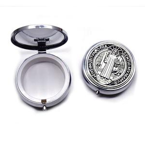 6*6*2cm Catholique Religieux Saint Benoît Boîte Cadeau pour Chapelet Chaîne Collier Emballage - Product Image 1