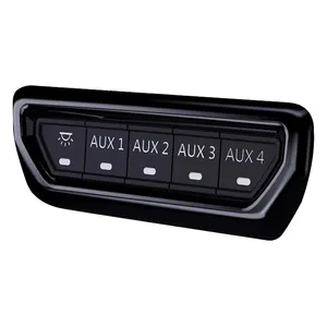 Painel de interruptor Plug & Play Aux de plástico para Jeep Wrangler JL 2018+ Gladiador JT 2020+ JL1306 com 4 botões
