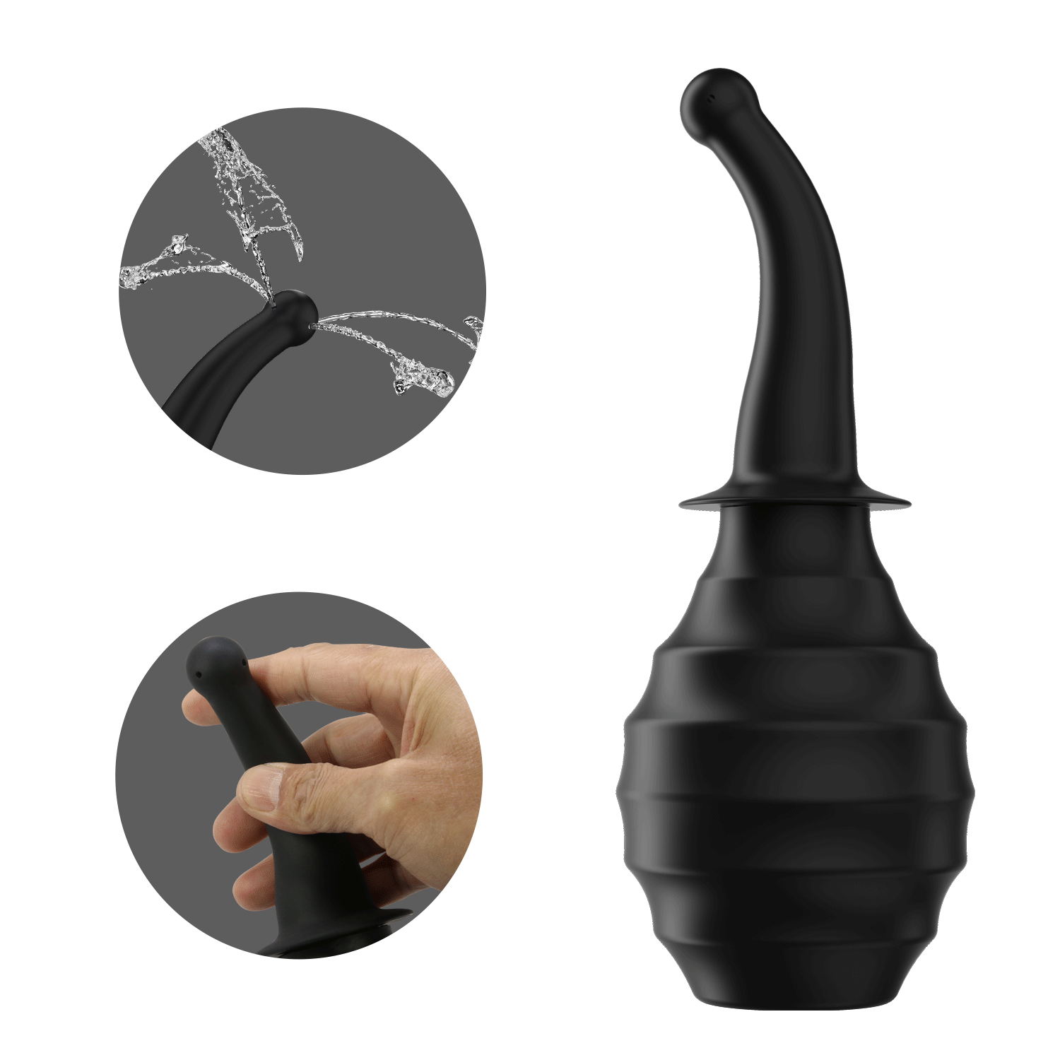 Hottest Inflatable Butt Plug Black - BDSM Anal Stretch Toy
