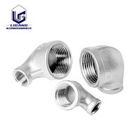 Codo de Acero Inoxidable 316L DN25 DN50, Macho y Hembra, Acabado Forjado, Roscado, 45 y 90 Grados, Reductor, Precio de Fábrica, para la Industria