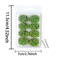 Modèle de Scénario : Grappes de Fleurs et d'Herbes, Plaque de Sable de Simulation, Miniature en Plastique pour DIY, Paysage Architectural, Figurine