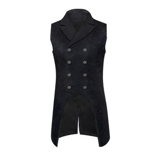 Chaleco Largo Victoriano, Chaqueta Gótica, <span class=keywords><strong>Ropa</strong></span> Medieval para <span class=keywords><strong>Hombre</strong></span>, Chaleco Retro Punk para Fiesta de Halloween, Ecowalson - Product Image 3