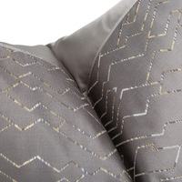 Luxe argent gris géométrique housse de coussin 20x20 18x18 haute qualité canapé coussin carré décor taie d'oreiller pour canapé salon