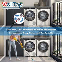 WELLTOP Patins anti-vibration en silicone durables pour meubles, roulettes, lave-linge, lit, canapé – Taille personnalisable