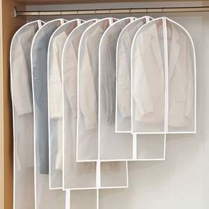 Transparent <b>Garment</b> Bags <b>Cover</b> with Zip <b>Garment</b> Protective <b>Covers</b> Jacket Coat Dresses Evening Dresses - Product Image 1
