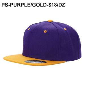 Gorra de Béisbol PS Poly Snapback de 2 Tonos, Unisex, Estilo Hip Hop, para Exteriores, Playa, Casual, de Moda, con Paneles Múltiples, de Poliéster y Algodón - Product Image 5