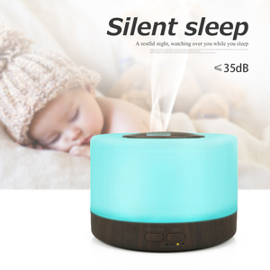 500ml 700ml siêu âm hương liệu khuếch tán tinh dầu nước quả Máy tạo độ ẩm với 7 màu sắc ánh sáng - Product Image 4