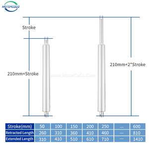 Actuador Lineal Tubular Micro de 12V 24VDC con Carga Máxima de 300N, Utilizado para Aplicaciones de Hogar Inteligente - Product Image 3