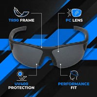 Lunettes de soleil pour hommes, idéales pour les activités de plein air, la conduite, les voyages, le camping, la randonnée et les sports.