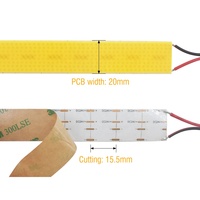 Luces Navideñas LED de Cobre, Tira COB Más Ancha con Control por Voz, 1600 LED/m, 15 mm, 5 Filas, Flexible para Iluminación del Hogar y Paisajes