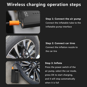 Công suất cao 12V khẩn cấp xe nhảy <span class=keywords><strong>Starter</strong></span> <span class=keywords><strong>Kit</strong></span> với LED ánh sáng và Máy nén khí cho xe Pin nhảy bắt đầu - Product Image 4