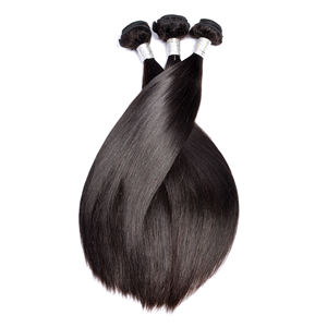 Virgin Unprocessed Cuticle Aligned Nerz Brasilia nische gerade gewellte lockige menschliche Bündel Haar 30% Verhältnis Haar verkäufer - Product Image 5