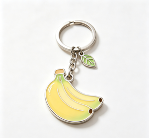 Cute Banana Fruit Keychain Enamel Metal <b>Key</b> <b>Ring</b> <b>Bag</b> Charm Gift Pendant - Product Image 3