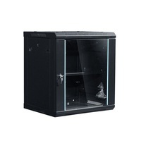 Baie de serveur 6U à pièces détachées, 19 pouces, 300*530*400 mm, murale, armoire de centre de données en acier SPCC thermolaqué, en stock.