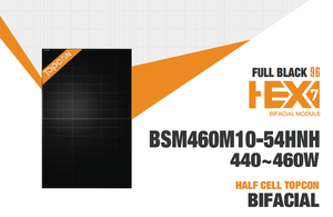 Panneau Solaire Bifacial N-Type Full Black 400-460W pour TOPCon, Efficacité 23%, Double Verre, Stock Entrepôt UE pour Usage Domestique BSM460M10-54HNH - Product Image 3