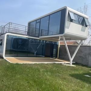 Maisonnette préfabriquée moderne de type Apple Cabin Pod, résistante aux ouragans, préfabriquée, portable, 20 pieds, 40 pieds, mini-<span class=keywords><strong>capsule</strong></span>, conteneur, bureau, maison - Product Image 2