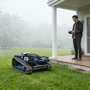 Robot agricole sur chenilles bleu multifonctionnel pour opérations sur le terrain - Product Image 6