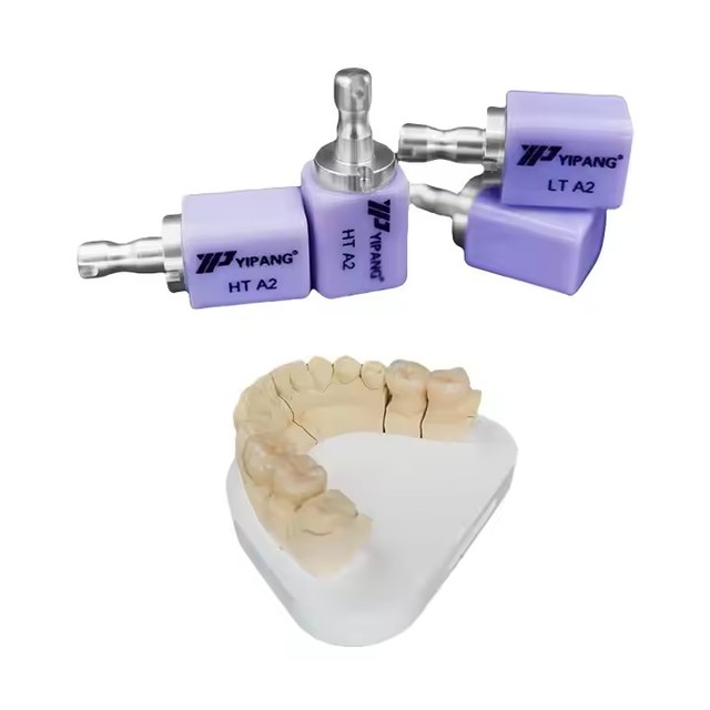Hot Sale CAD CAM Milling Glass Ceramic Blank Lithium Disilicate Glass Ceramics Block for Dental Lab Use