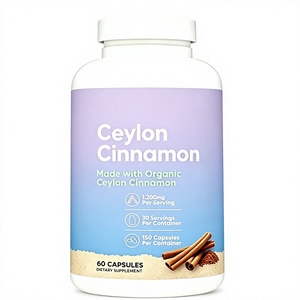 Cápsulas de Canela Natural Pura OEM/ODM, Suplemento Herbal, Apoya el Control del Azúcar, 60 Cápsulas, Suplementos de Canela para Mujeres y Hombres - Product Image 1