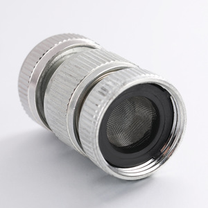 Conector de Entrada de Agua para Lavado de Autos, Electrochapado, 25mm, Latón, Conexión Rápida, Filtro, Plateado - Product Image 3