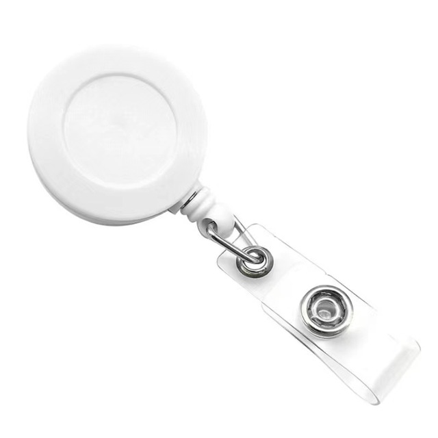 Wholesale Custom Interchangeable Nurse ID Badge UV Printed Retractable Badge Reel with Metal Alligator Clip