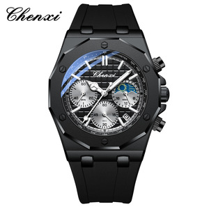 CHENXI Reloj Multifuncional para Hombre con Tres Esferas y Seis Agujas, Fabricante Directo Transfronterizo, Silicona, Calendario, Resistente al Agua - Product Image 5