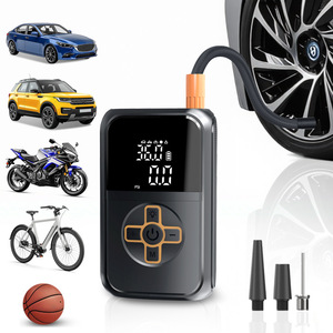 Gonfleur de pneus sans fil portable Lanbowang 35L, pompe à air rechargeable pour voiture, vélo, moto, ballon de basket - Product Image 1