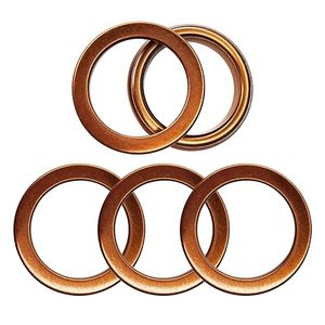 ปะเก็นท่อไอเสียทองแดง 5 ชิ้น สำหรับรถมอเตอร์ไซค์วิบาก 50cc <span class=keywords><strong>110cc</strong></span> 125cc 140cc 150cc 160cc รถเอทีวี รถดันบักกี้ ระบบไอเสียรถจักรยานยนต์ - Product Image 1