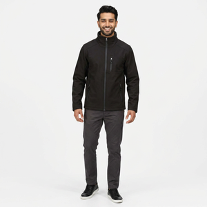 Veste Softshell Imperméable de Haute Qualité pour Hommes, Taille Plus, Isolée, Chaude, Nouveau Style, Coupe-Vent, Polaire, Broderie Imprimée - Product Image 1
