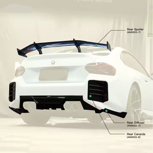 Kit de Carrocería de Fibra de Carbono Seca para BMW M2, Diseño <span class=keywords><strong>Aulen</strong></span>, Alerón Delantero, Difusor Trasero, Alerón Trasero, Guardabarros, Molduras, Aerokit Tuning - Product Image 4
