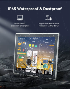 Écran tactile capacitif industriel de 15, 17 et 19 pouces, IP65, en alliage d'aluminium, montage VESA pour l'automatisation industrielle, contrôle HMI - Product Image 5