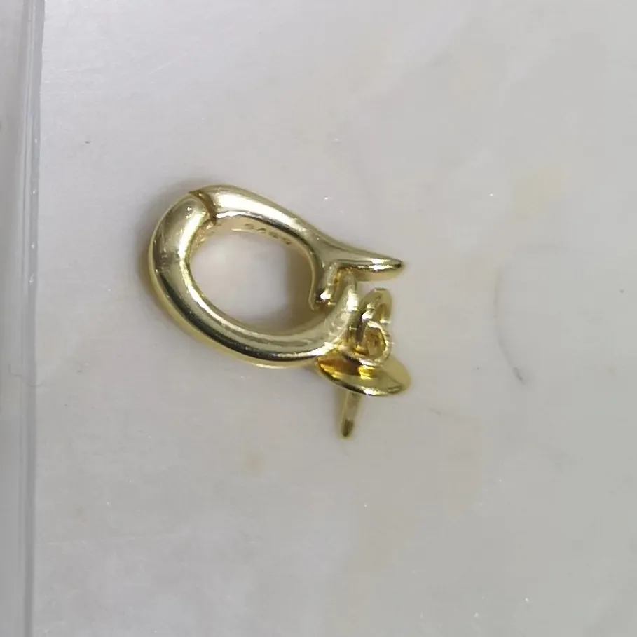 Cuentas chapadas en oro DIY colgante de plata esterlina sólida ajuste vacío