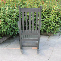 Chaise à bascule en bois massif de style classique populaire, chaise à bascule américaine en bois massif, utilisation intérieure et extérieure