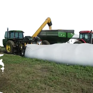 Hot sale sausage silo bag 9 ft x 60 m x 230 micorn sleeve silage bag for grain storage manufacture