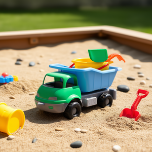 Camión de Arena de Plástico para Niños, Juguete de Carga y Vehículo de Juego de Imitación para Arena, Empaquetado en Malla - Product Image 2