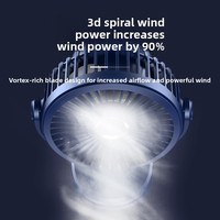 Ventilateur USB Mini Clip de Bonne Qualité, Portable, Rechargeable, Silencieux, 4 Vitesses, pour Bureau, Dortoir, Vent Puissant, de Bureau